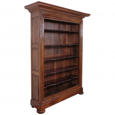 Large French Bookcase in Walnut