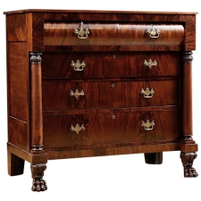 American Empire Chest of Drawers from Philadelphia, c. 1825