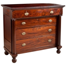 Neo-classical Philadelphia Federal Chest of Drawers, American Circa 1815