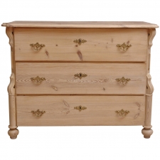 19th Century Louis Philippe Pine Chest of Drawers, circa 1850