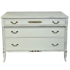 Swedish Gustavian-Style Pastel Green-Painted Chest of Drawers, circa 1935