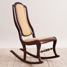 Antique American Second Empire Rocking Chair, c.1860