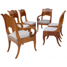 Set of Six Baltic Dining Chairs, circa 1820