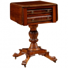 American Federal Side Table in Mahogany, c. 1820