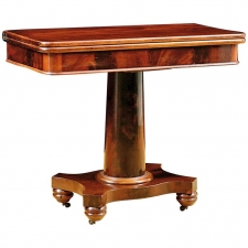 American Empire Game Table in Mahogany, c. 1835