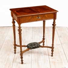 Antique Sewing Table in Walnut, Northern Europe, c. 1870