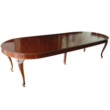 10' Extension Dining Table in Mahogany with 3 Leaves, Northern Europe, c. 1850