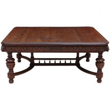 19th Century Renaissance Style Carved Oak Coffee Table