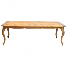 Custom-Made Kitchen or Dining Farm Table from Repurposed Antique Pine circa 1995