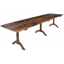 Bonnin Ashley Custom-Made Dining Table in Black Walnut with Hand Rubbed Oil Finish