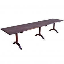12' Long Bonnin Ashley Custom-Made Dining Table / Sideboard in Fumed Black Walnut