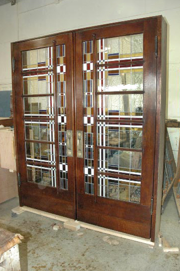 Custom Millwork Arts And Crafts Influenced Oak Doors Early