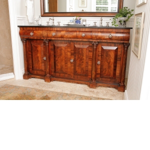 Antique Southern American Empire Sideboard in Mahogany, c.1840