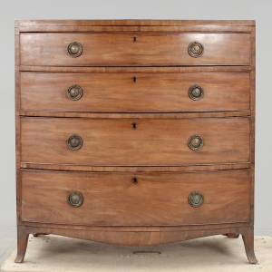 English Bow Front Chest of Drawers c. 1810