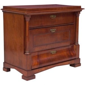 Empire or Biedermeier Chest of Drawers in Mahogany, Germany circa 1815