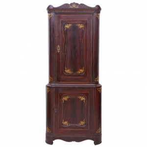 Empire or Early Biedermeier Corner Cupboard