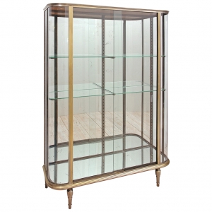French Art Deco Vitrine or Glass Cupboard, circa 1920
