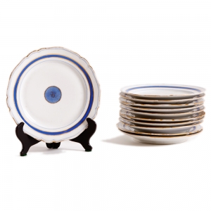 Set of Eleven Porcelain Side Plates