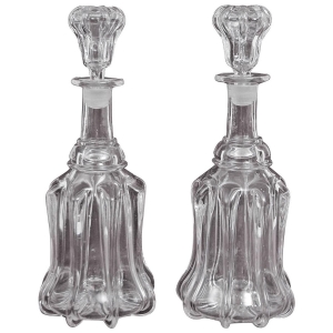Pair of 18th Century English Port & Sherry Decanters