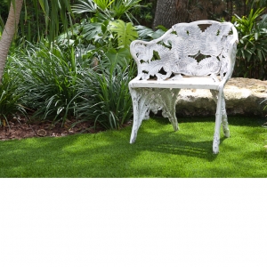 Antique Cast Garden Chair with Fern Motif
