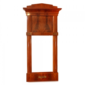 Empire Mirror in Cuban Mahogany with Satinwood Inlays and Ormolu, c. 1820