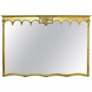 Large Gilded Mantle Mirror, American, circa 1900
