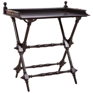 Antique French Napoleon III Ebonized Campaign Desk, c.1860
