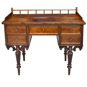 "Hans Christian Andersen" Mahogany Writing Desk or Vanity, Denmark, circa 1850