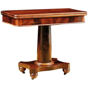 American Empire Game Table in Mahogany, c. 1835