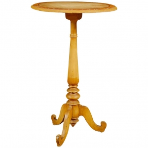 Antique Swedish Pine Table In Original Paint c. early 1800's