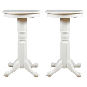 Pair of Pedestal Bar Tables