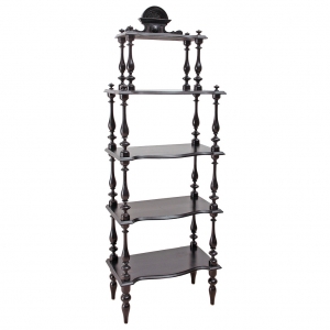 Napoleon III Etagère or What-not in Ebonized Wood, circa 1870