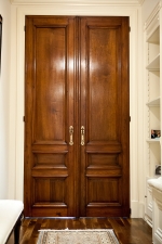 French Walnut Doors, c. 1870 with Original Hardware, Locks and Keys