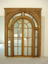 Custom Millwork -  Palladium Arch Doors with Lights, early 1800s