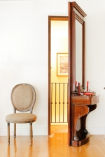 French Antique Empire Console with Mirror, c. 1810