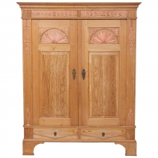 North German Pine Sun Armoire, circa 1800