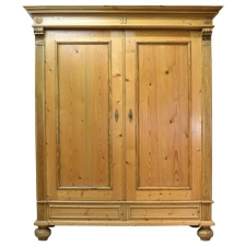 Large Gründerzeit Armoire in Pine, Germany, circa 1880