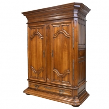Continental 19th Century French Walnut Armoire Outfitted to Function as a Bar