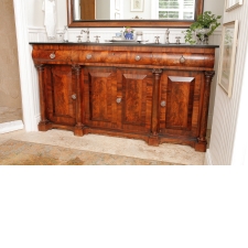 Antique Southern American Empire Sideboard in Mahogany, c.1840