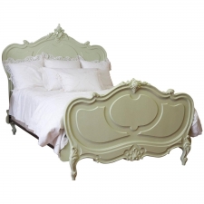 Antique French Louis XV Style Queen Bed from the Belle Époque Period