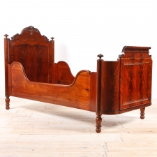 Pair of Antique Danish Christian VIII Beds in Mahogany, c. 1850