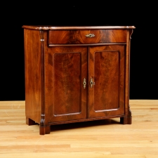 Antique German Two-Door Louis Phillip Cupboard in Mahogany