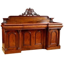 English Regency Sideboard in Mahogany,  c. 1835