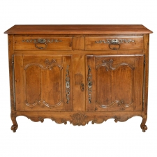Antique 18th Century French Louis XV Buffet Cabinet in Cherrywood, circa 1750