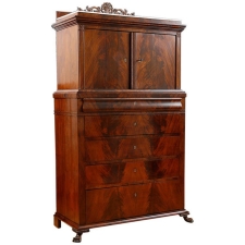 Liquor/ Silver Cabinet in Mahogany, Northern Europe, circa 1830