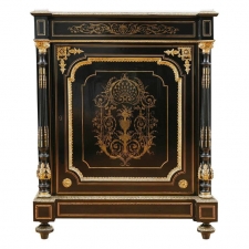 Napoleon III Ebonized Cabinet with Boulle, France, c. 1870