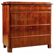 North German Biedermeier Chest Of Drawers In Mahogany, c. 1840