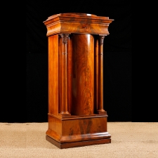 Antique Pedestal Cabinet in Mahogany, Northern Europe, c. 1840