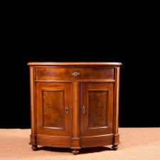 Antique Napoleon III Corner Cabinet in Walnut, France, c. 1870