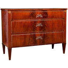 Rare Commode in Mahogany with Satinwood Inlays, West Indies, c. 1820